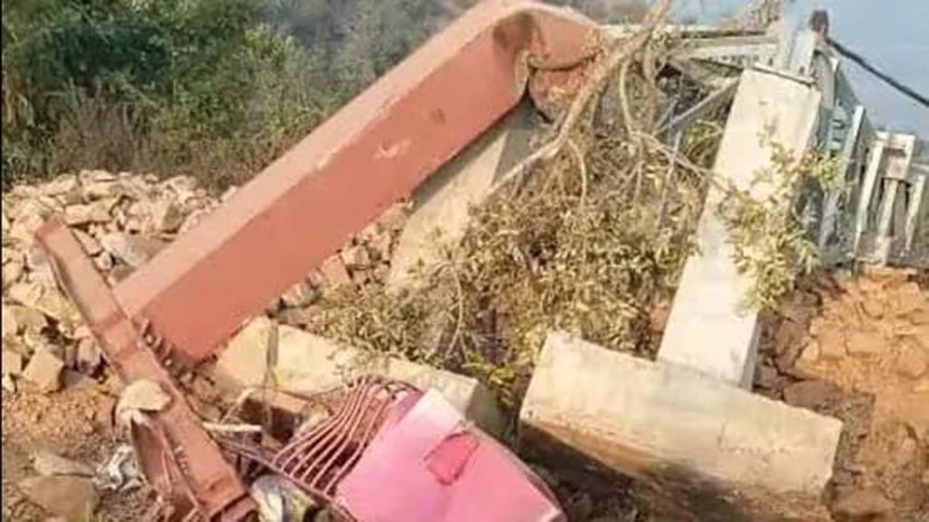 Newly Constructed Ropeway Collapses During Trial Run In Bihar