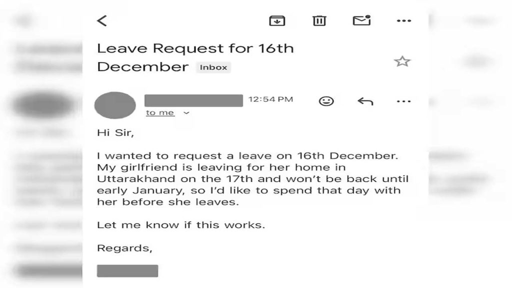 Employee Honest Leave Request Manager Viral Linkedin Story