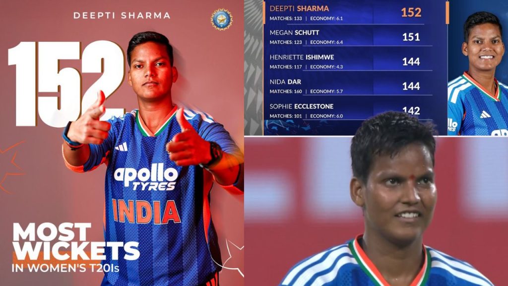 Deepti Sharma Creates World Record Becomes Highest Wicket Taker In Womens T20 Internationals