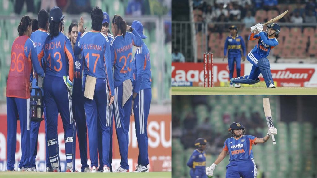 Ind Vs Sl Women Mandhana Shafali Power India To Win By 30 Runs In 4th T20i