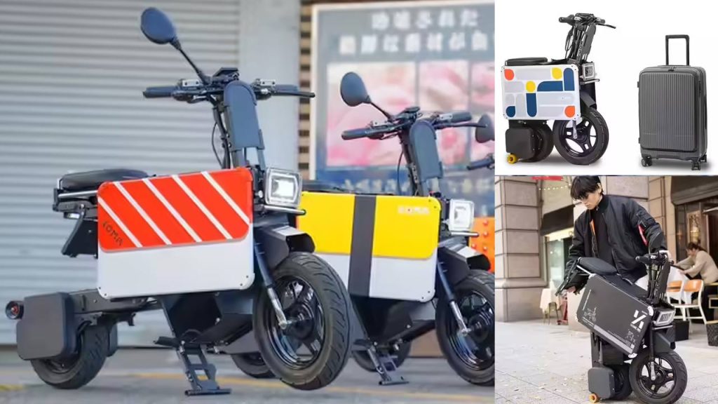 Icoma Tatamel Is An Electric Bike That Transformed Into Suitcase