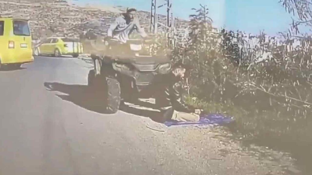 Israeli Soldier Rams Vehicle Into Palestinian Man Offering Namaz