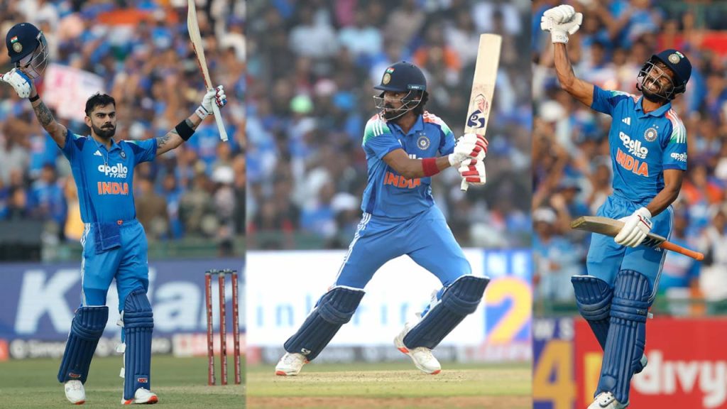 Kohli Ruturaj And Kl Rahul Dominate In Raipur Odi As India Posts 358 5