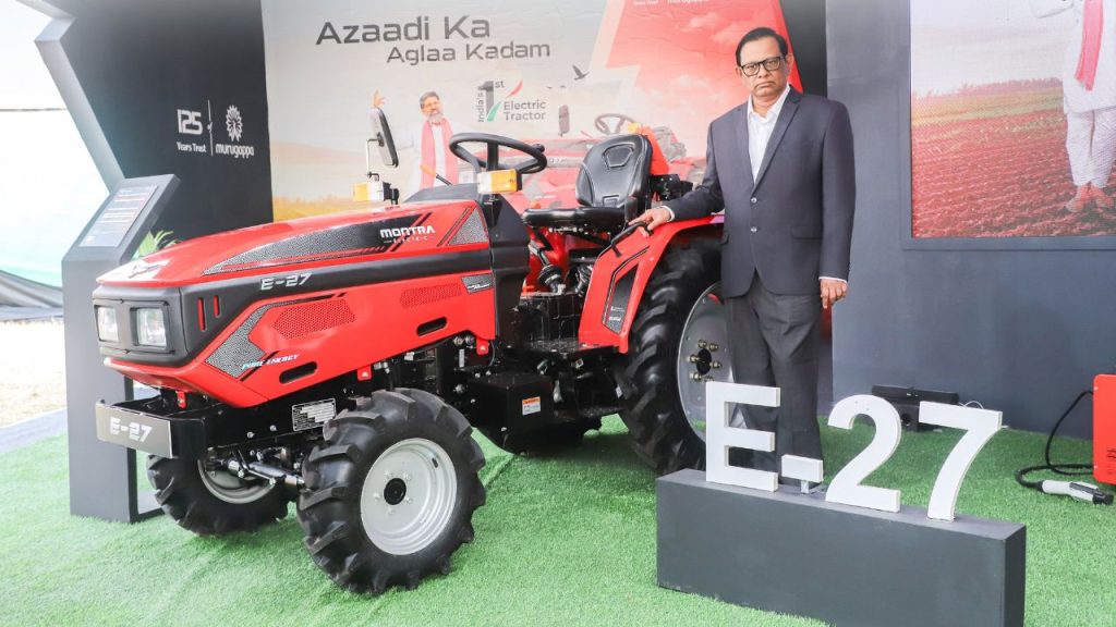 Montra E 27 Electric Tractor Launched In India 4 5 Hour Runtime 22 37 Kwh Battery And Rs 10 75 Lakh Price