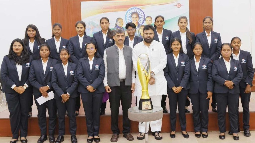 Deputy Cm Pawan Kalyan Responds Blind Women Cricket Captain Road Approval