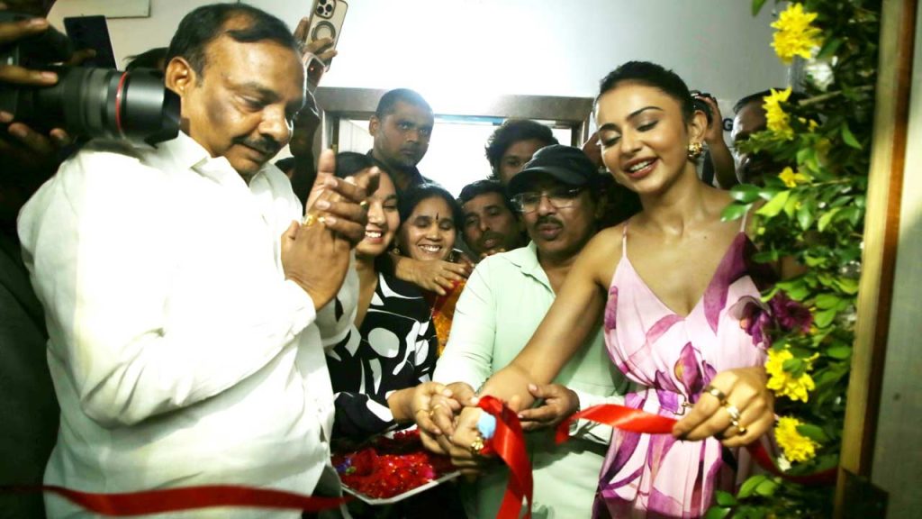 Rakul Preet Singh Inaugurates Second Skin Makeup Studio Hyderabad