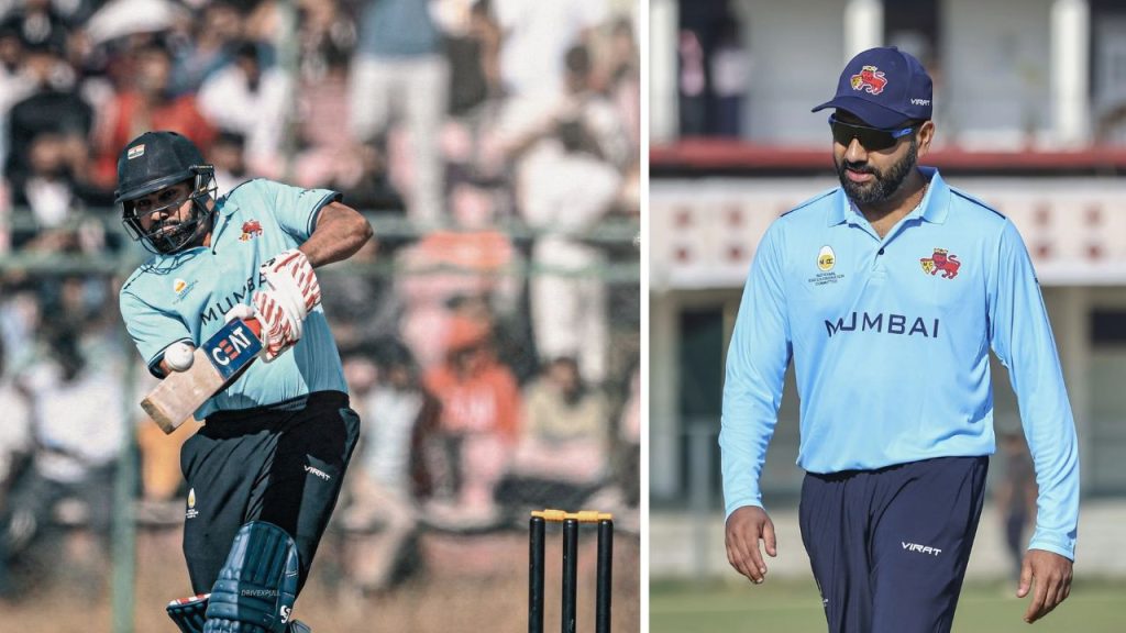 Vijay Hazare Trophy: సెంచరీతో రోహిత్ శర్మ ఊచకోత.. ముంబై భారీ విజయం..!