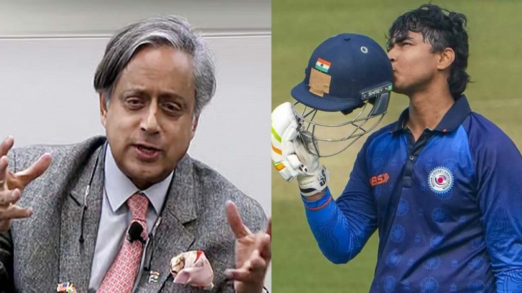 Shashi Tharoor Compared Vaibhav Suryavanshi To Sachin Tendulkar