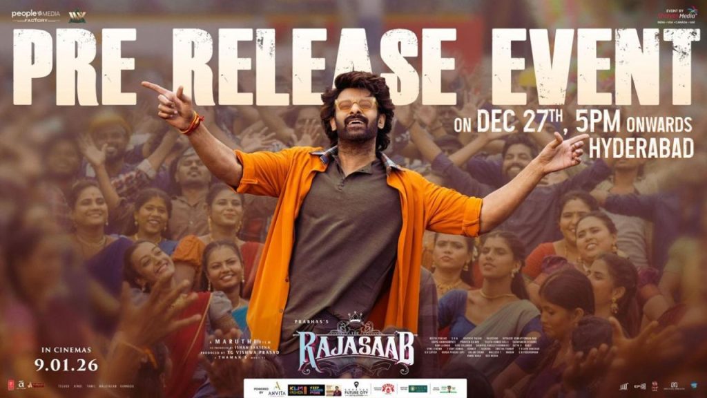 The Raja Saab Prabhas To Attend Pre Release Event After 3 Years Fans Excited