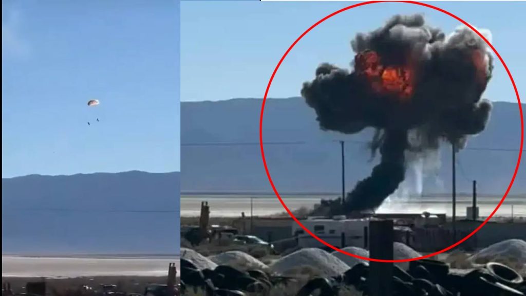 Us Air Force F 16 Crashes Near Trona Airport In California