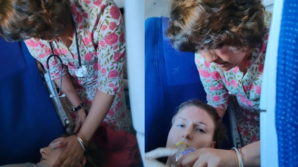 Former Mla Doctor Anjali Nimbalkar Saves Womans Life On Indigo Flight With Cpr