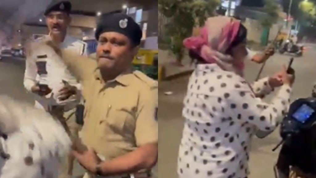 Gujarat Traffic Constable Slaps Woman In Ahmedabad Video Goes Viral