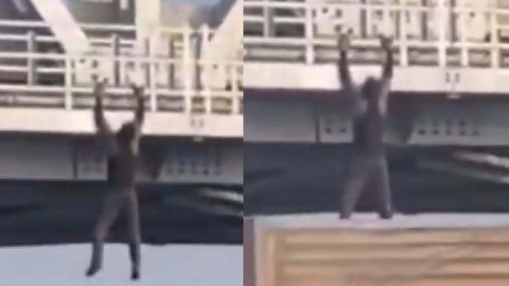 Youth Performs Dangerous Push Ups On Railway Bridge For Social Media Fame Video Goes Viral