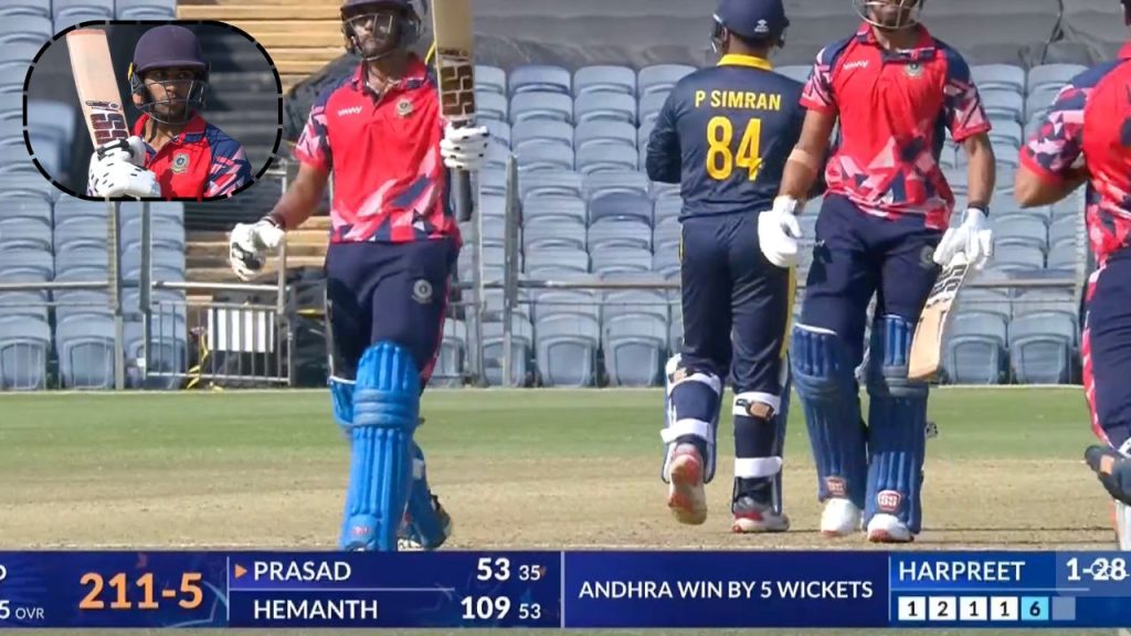 Syed Mushtaq Ali Trophy Andhra Stun Punjab In Thriller As Hemanth Reddys Century Seals Famous Win