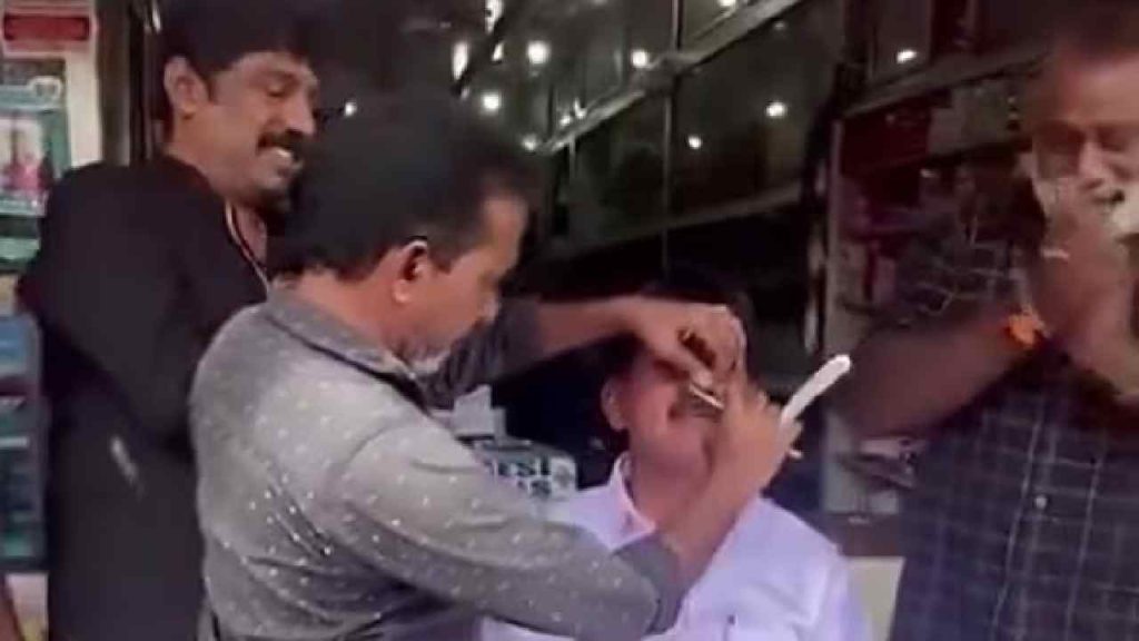 Ldf Worker Shaves Off Moustache After Losing Bet On Kerala Local Body Poll Win