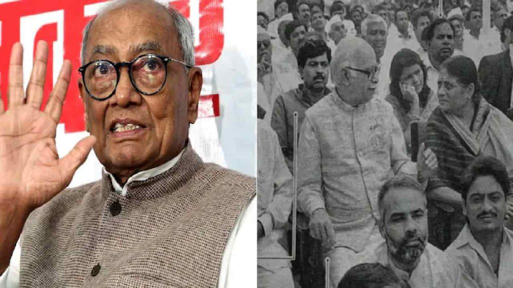Row Over Digvijaya Singhs Praise For Bjp Rss Sharing Modis Throwback Photo