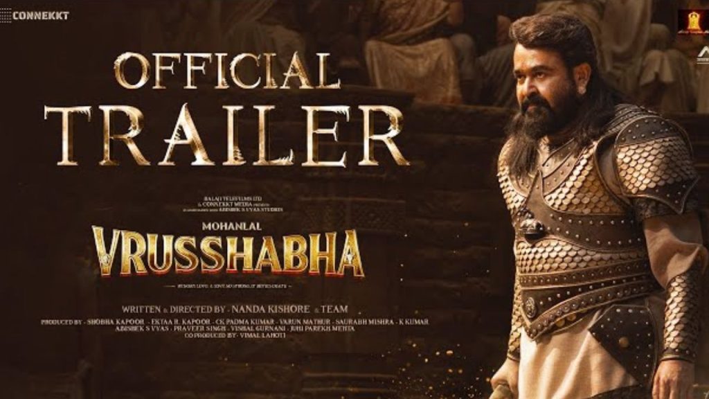 Vintage Mohanlal Vrusabha Telugu Trailer Release