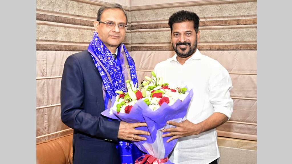 Rbi Governor Sanjay Malhotra Paid Courtesy Visit To Chief Minister Revanth Reddy