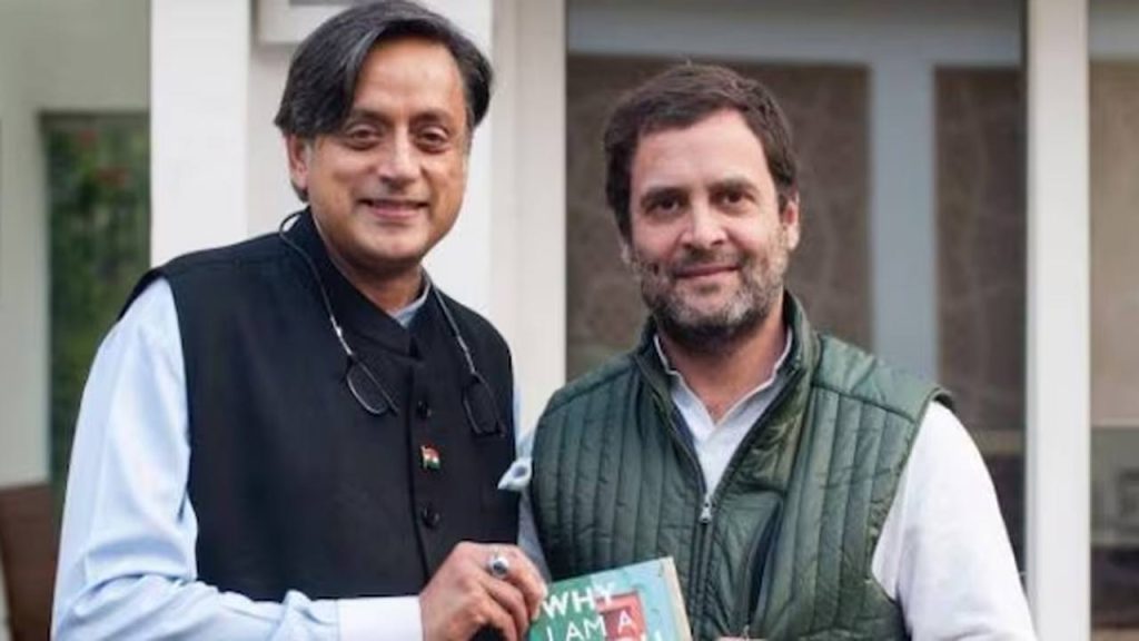 Shashi Tharoor Meet With Rahul Gandhi In Delhi