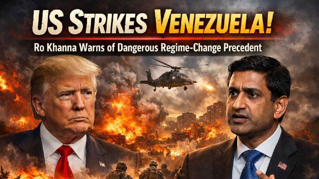 Us Congressman Ro Khanna Warns Venezuela Strike Could Normalize Regime Change Wars