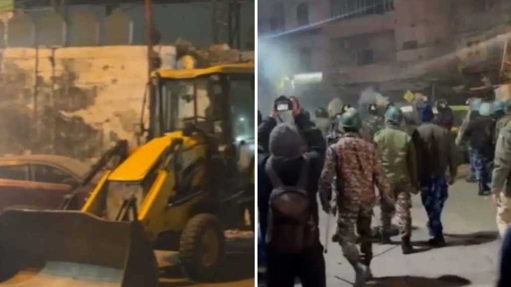 Bulldozer Action Near Faiz E Elahi Masjid In Delhi