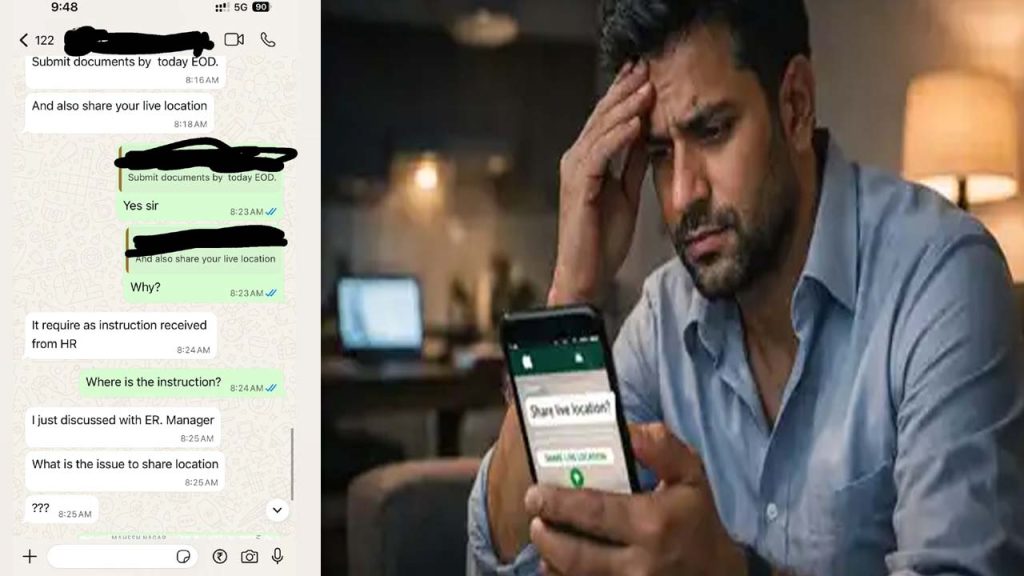 Employee Sick Leave Headache Manager Asks Live Location