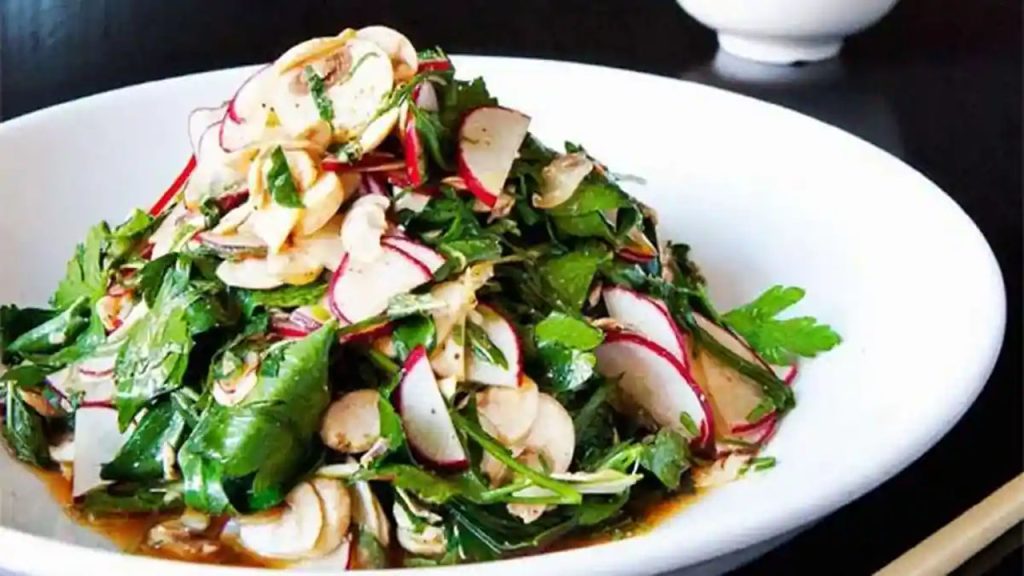 Organic Mushroom Salad Healthy Diet Recipe Telugu