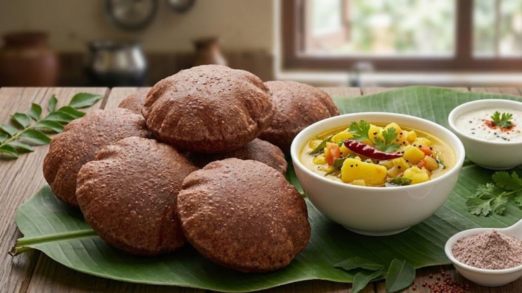 Healthy Ragi Poori Recipe For Diabetics Soft Puffy Delicious Breakfast