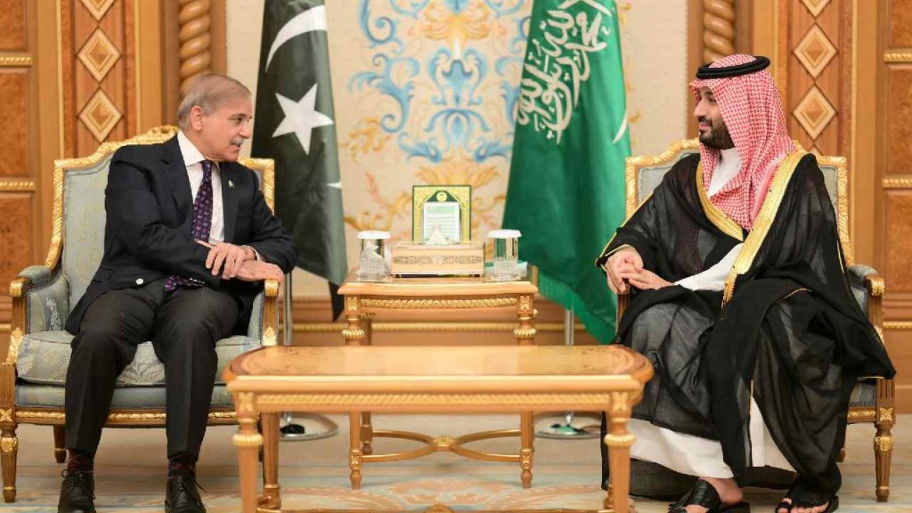 Pakistan Saudi Arabia Defense Pact Iran War Shehbaz Sharif Reaction