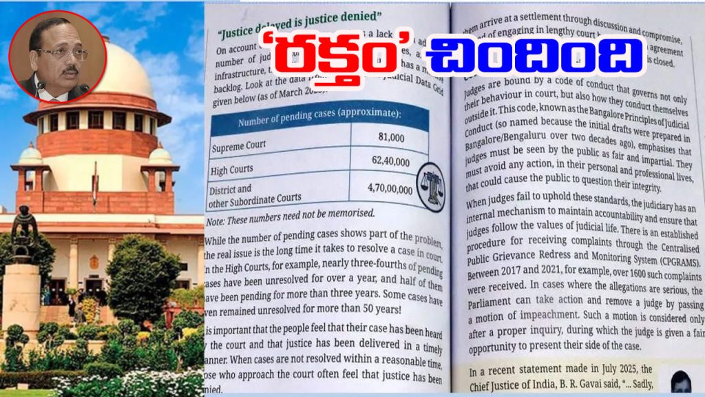 Ncert Class 8 Book Judiciary Corruption Chapter Supreme Court Hearing