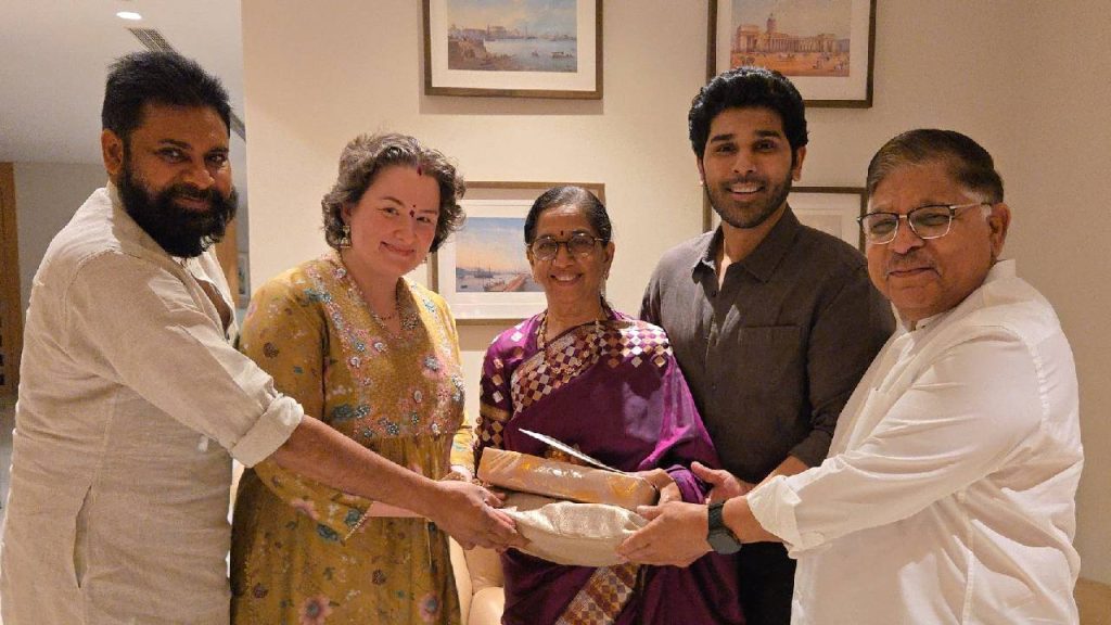 Allu Sirish Wedding Invites Pawan Kalyan Mega Family