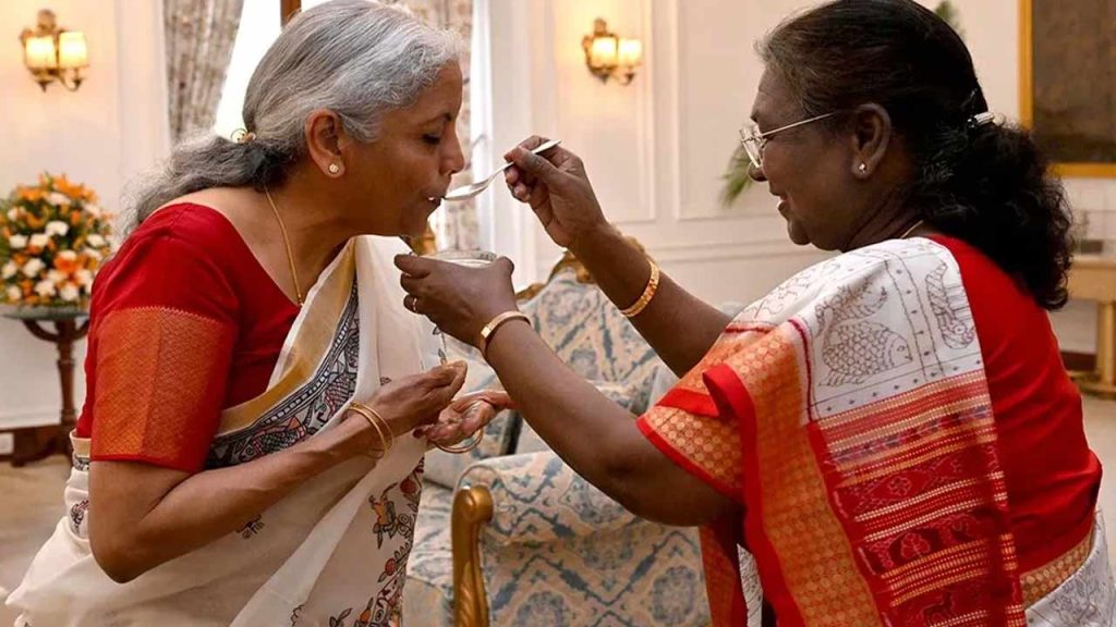 India Budget Dahi Chini Tradition