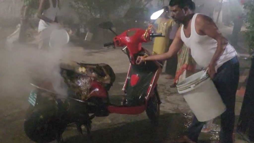 Electric Scooter Caught Fire In House In Middle Of Night