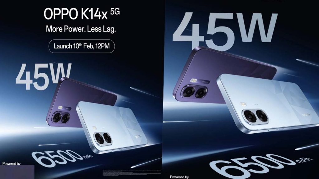 Oppo K14x 5g Launch India February 10