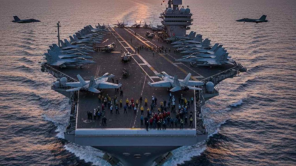 Us Iran Tension Uss Gerald R Ford Warship Toilet Sewage System Failure
