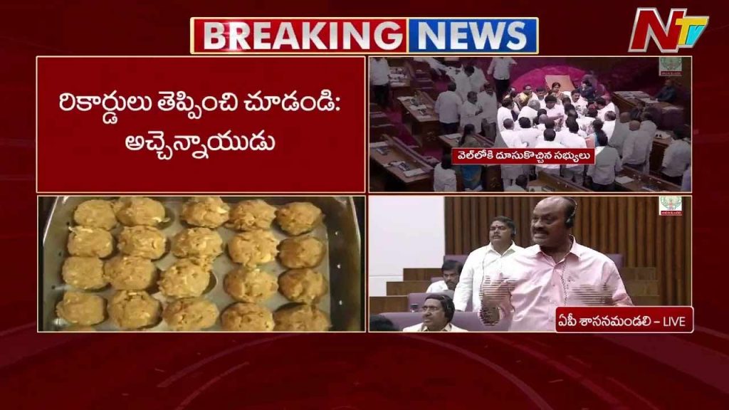 Ap Council Uproar Atchannaidu Withdraws Remarks On Religion Amid Tirumala Laddu Controversy