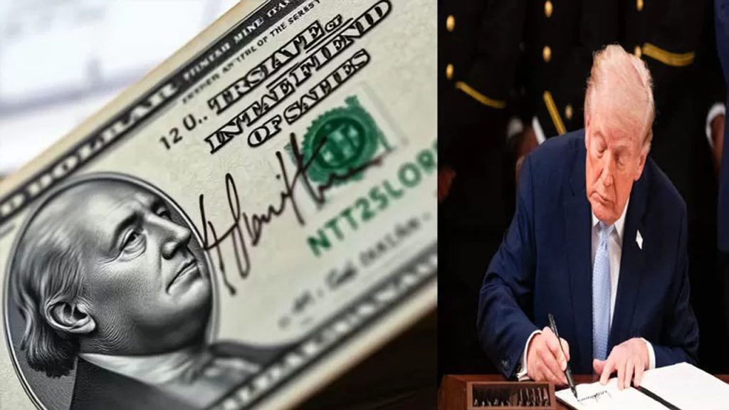 Donald Trump Signature On Us Currency Notes June 2026