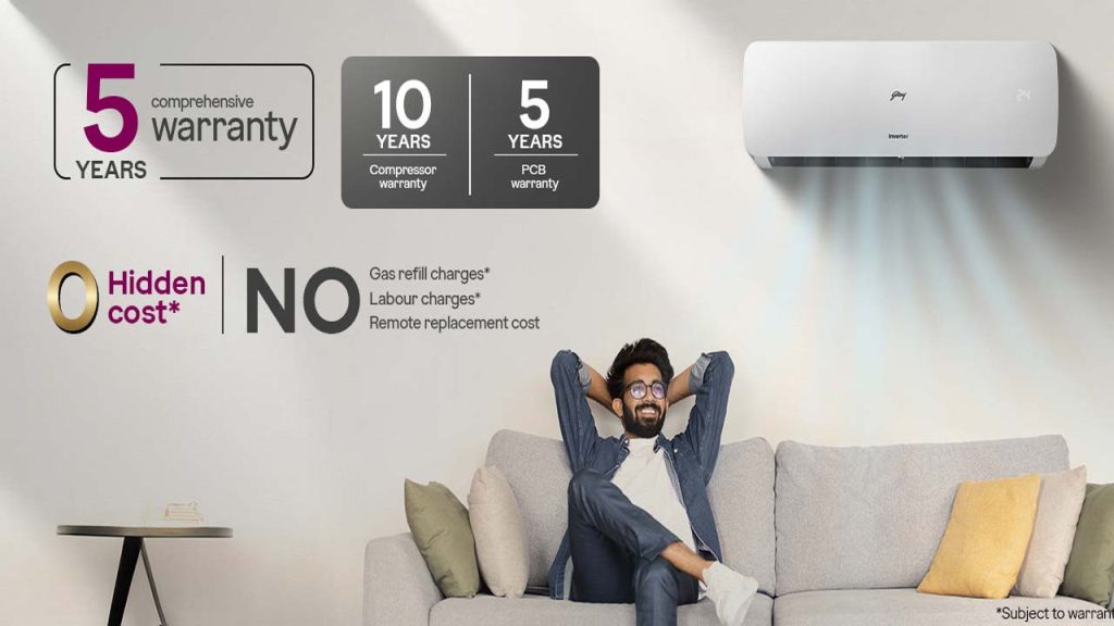 Godrej 1 5 Ton Inverter Ac Deal Get Rs 13000 Discount Price Starts At 28490
