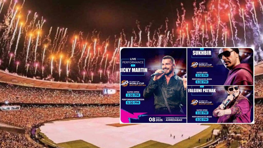 T20 World Cup 2026 Final Grand Closing Ceremony With Ricky Martin Sukhbir And Falguni Pathak