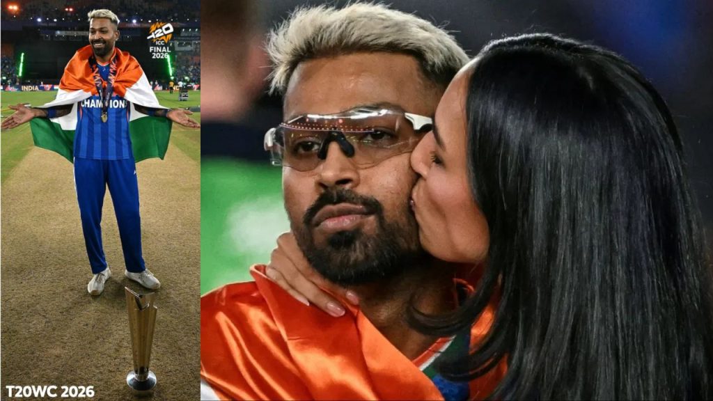 Hardik Pandya Introduces Girlfriend Mahika Sharma As Mrs After Indias T20 World Cup 2026 Win