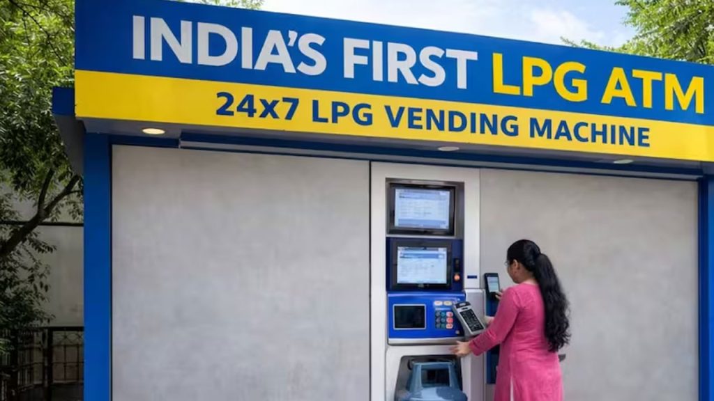 Indias First Lpg Atm Launched Gurugram Bpcl How To Use