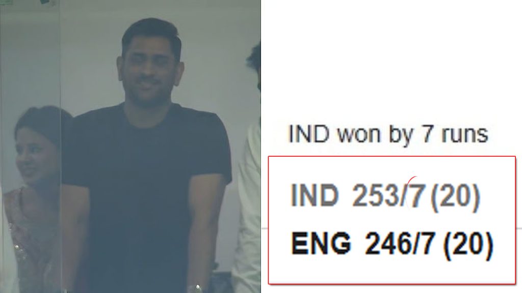 Ms Dhoni Jersey Number 7 Coincidence India Vs England T20 World Cup Semi Final