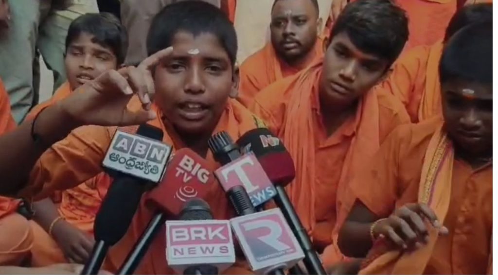 Tension At School In Metpally As Students In Hanuman Deeksha Denied Entry