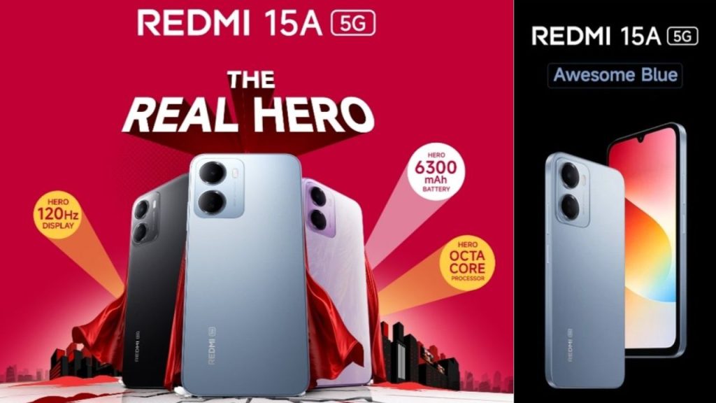 Redmi 15a 5g Launched In India At Rs 12999 With 120hz Display And 6300mah Battery