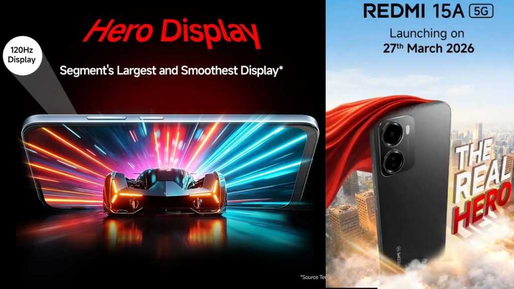 Redmi 15a 5g Launching In India On 27th March 2026 6300mah Battery