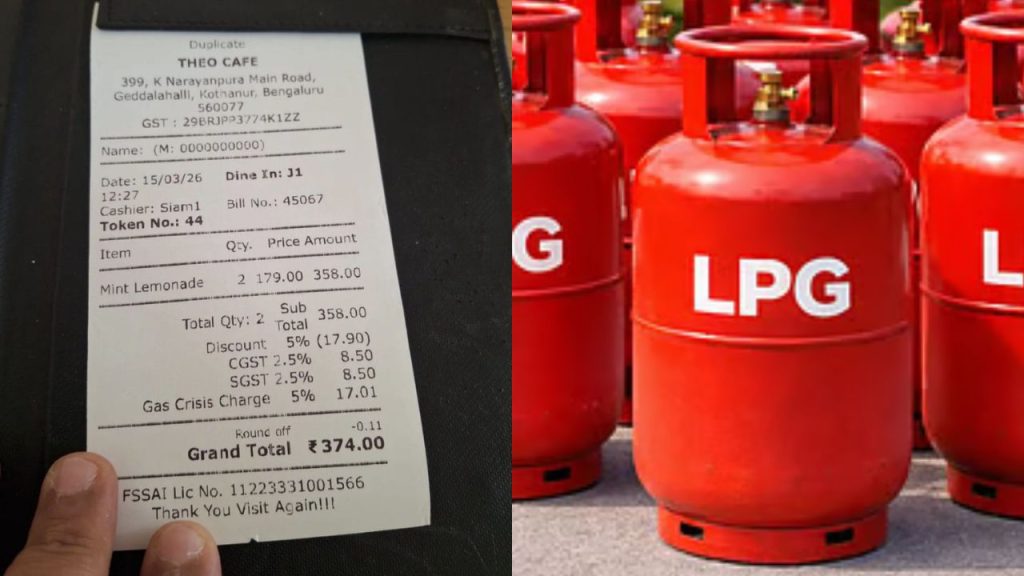 Bengaluru Cafe Charges Gas Fee For Lemon Juice Viral Bill Sparks Outrage