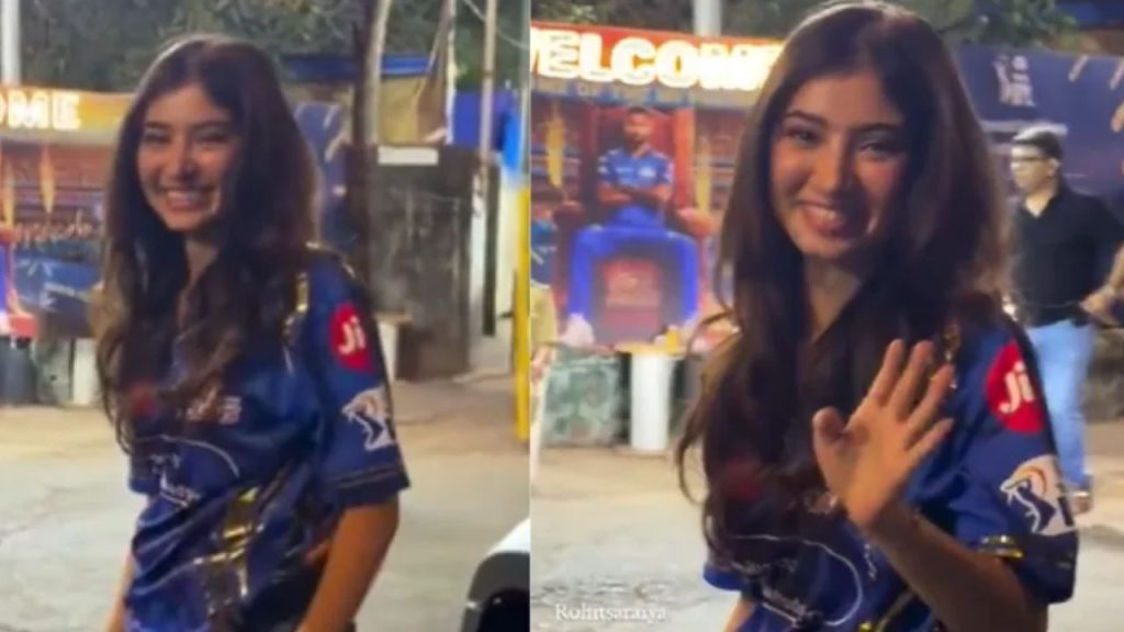 Mi Vs Kkr Dhurandhar 2 Actress Sara Arjun Steals The Show At Wankhede Celeb Videos Go Viral