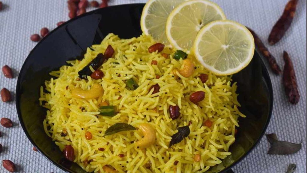 South Indian Lemon Rice Recipe Easy Tangy And Quick Lemon Rice