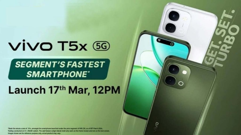 Vivo T5x 5g Launched In India On March 17 2026 Ip68ip69 Dimensity 7400 Turbo