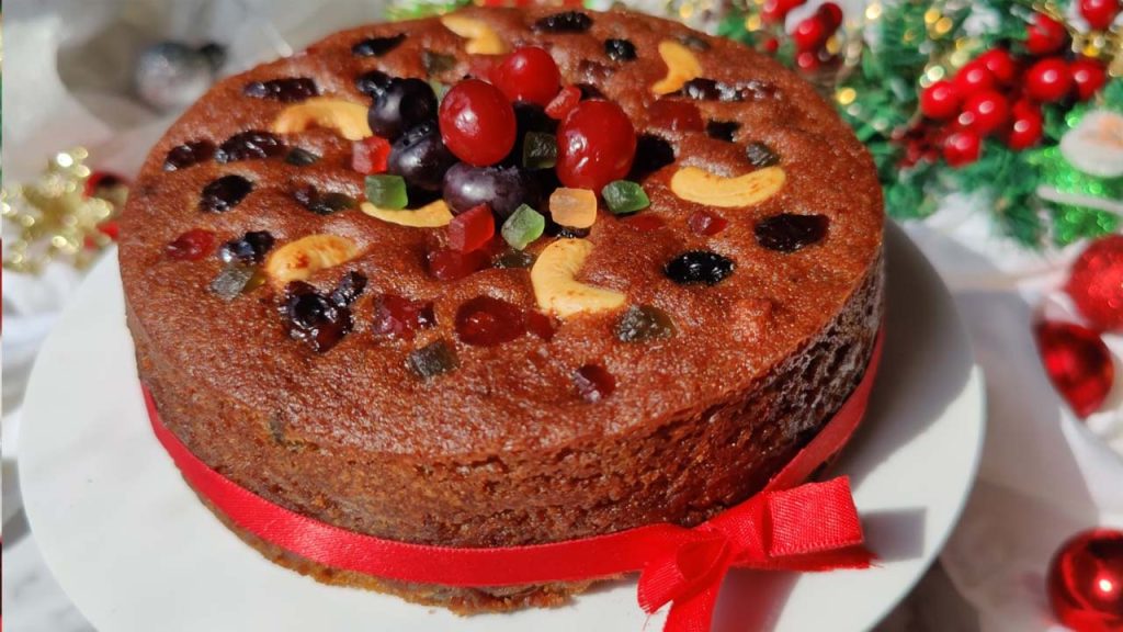 Eggless Dry Fruit Cake Recipe Without Oven In Cooker